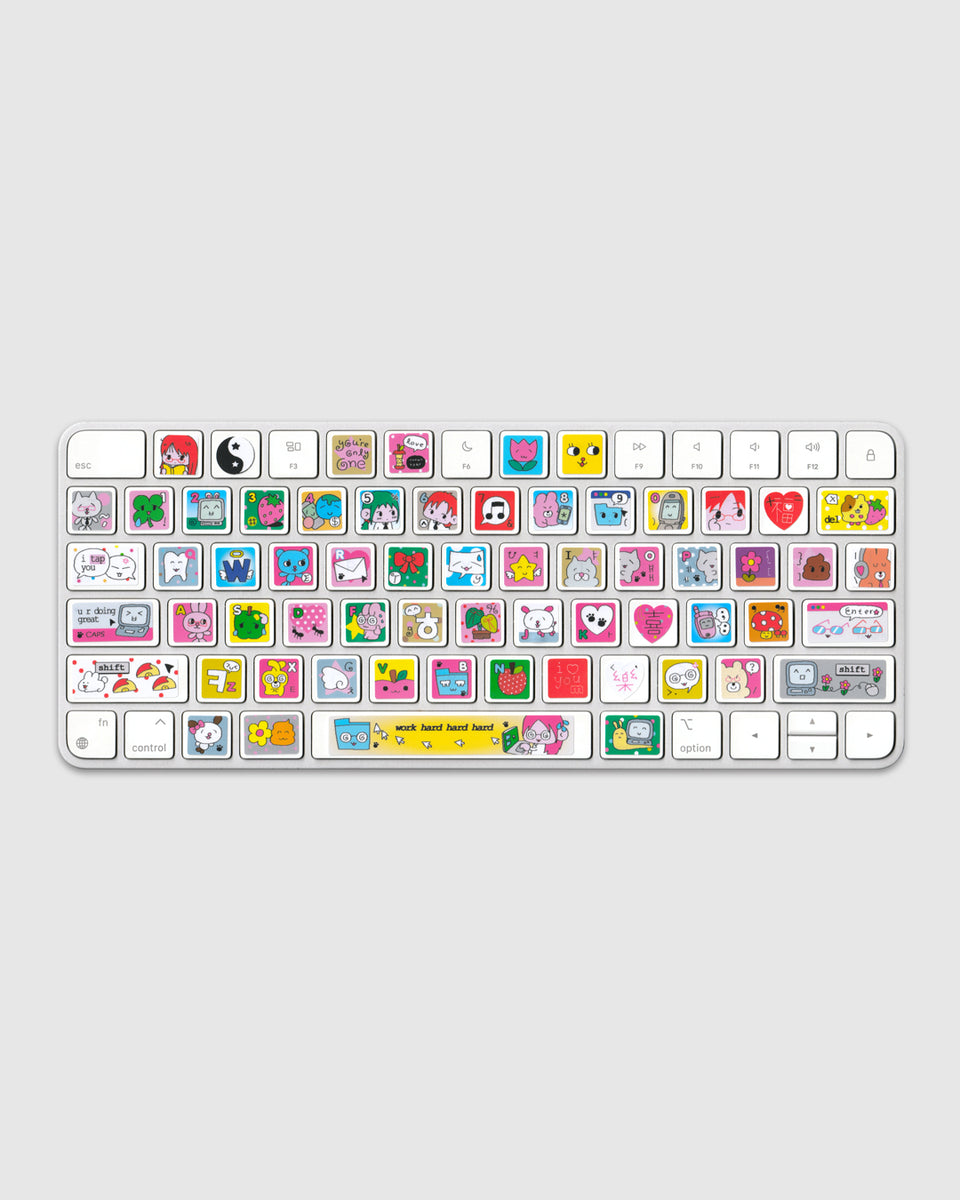 Working Hard Keyboard Stickers