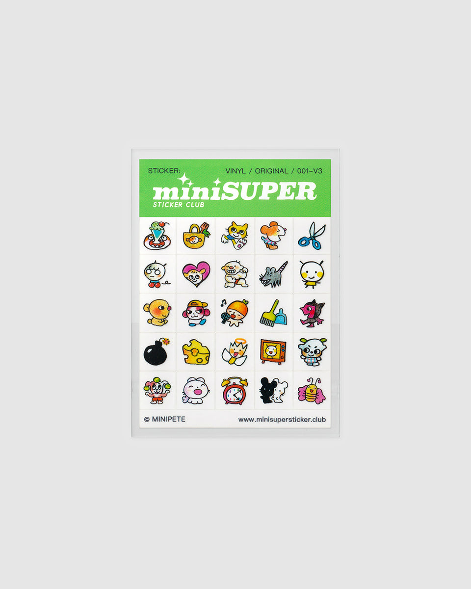 Large Mini Sticker miniSUPER Sticker Club – ALL STICKERS – tagged